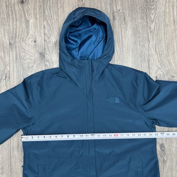 The North Face Daybreak Rain Parka Size Large Womens Midnight Petrol Blue $180 - Picture 5 of 13